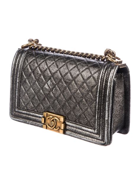 chanel boy bag medium silver|chanel boy bag price.